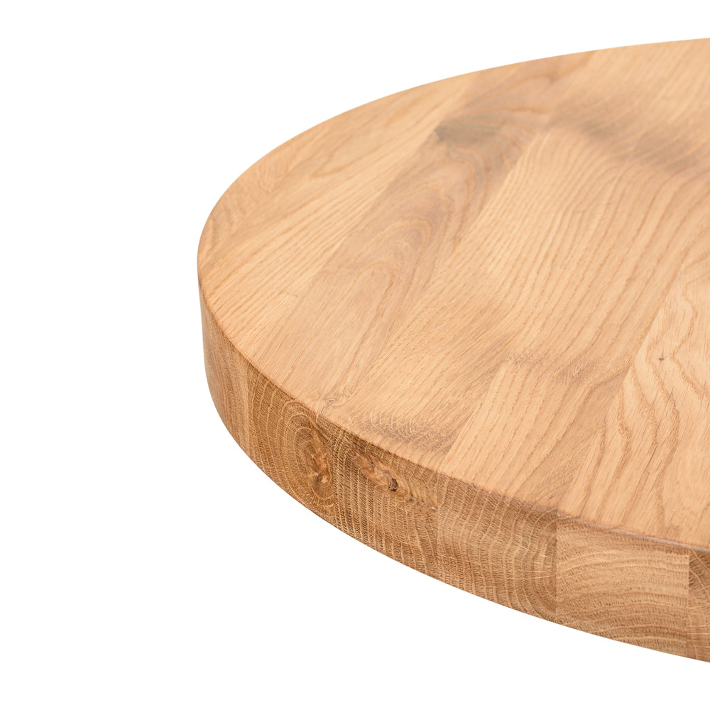 Blat masa rotund din lemn de stejar 60 cm