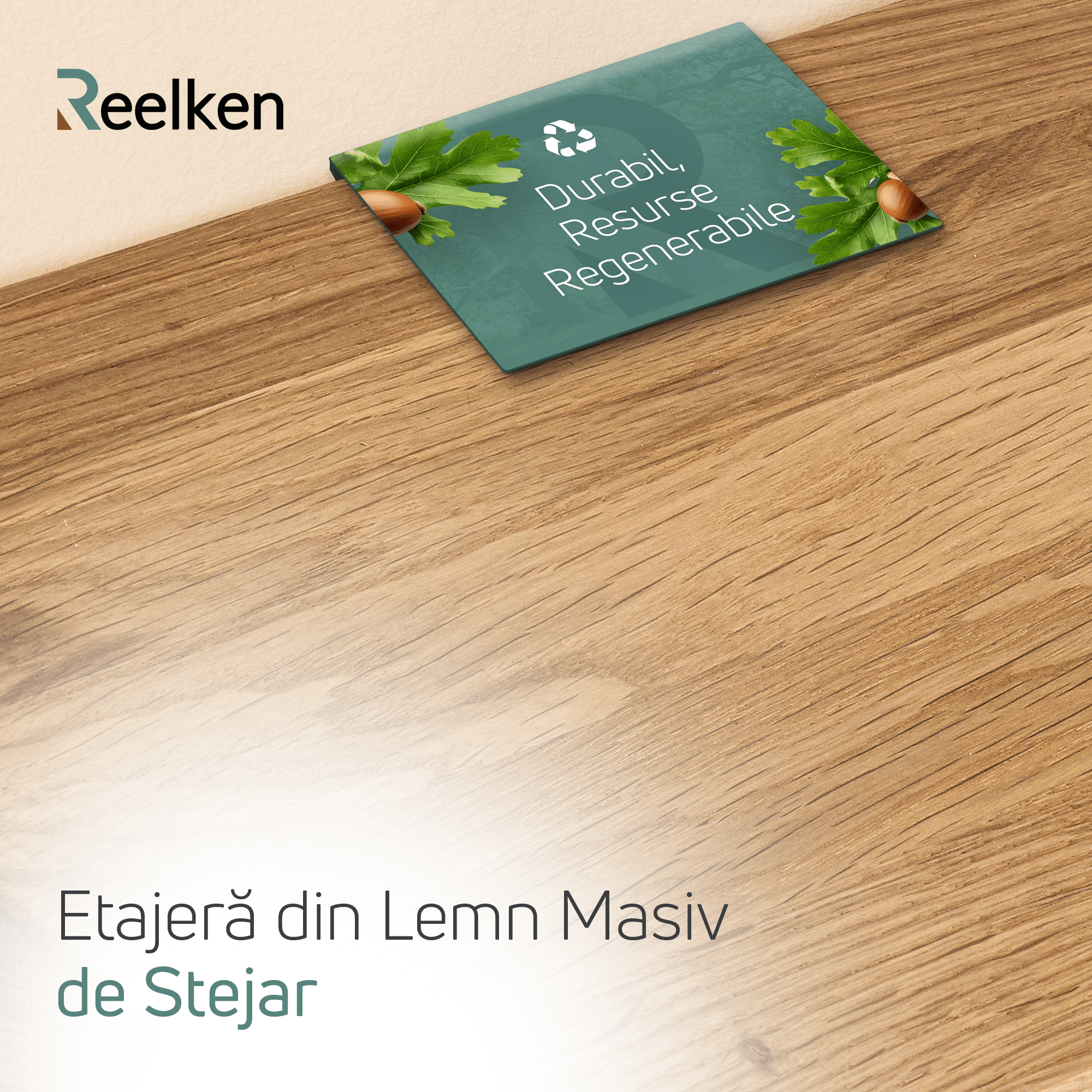 Massivholzregal aus Eiche – natürliche Kanten 100 x 22 x 4 cm