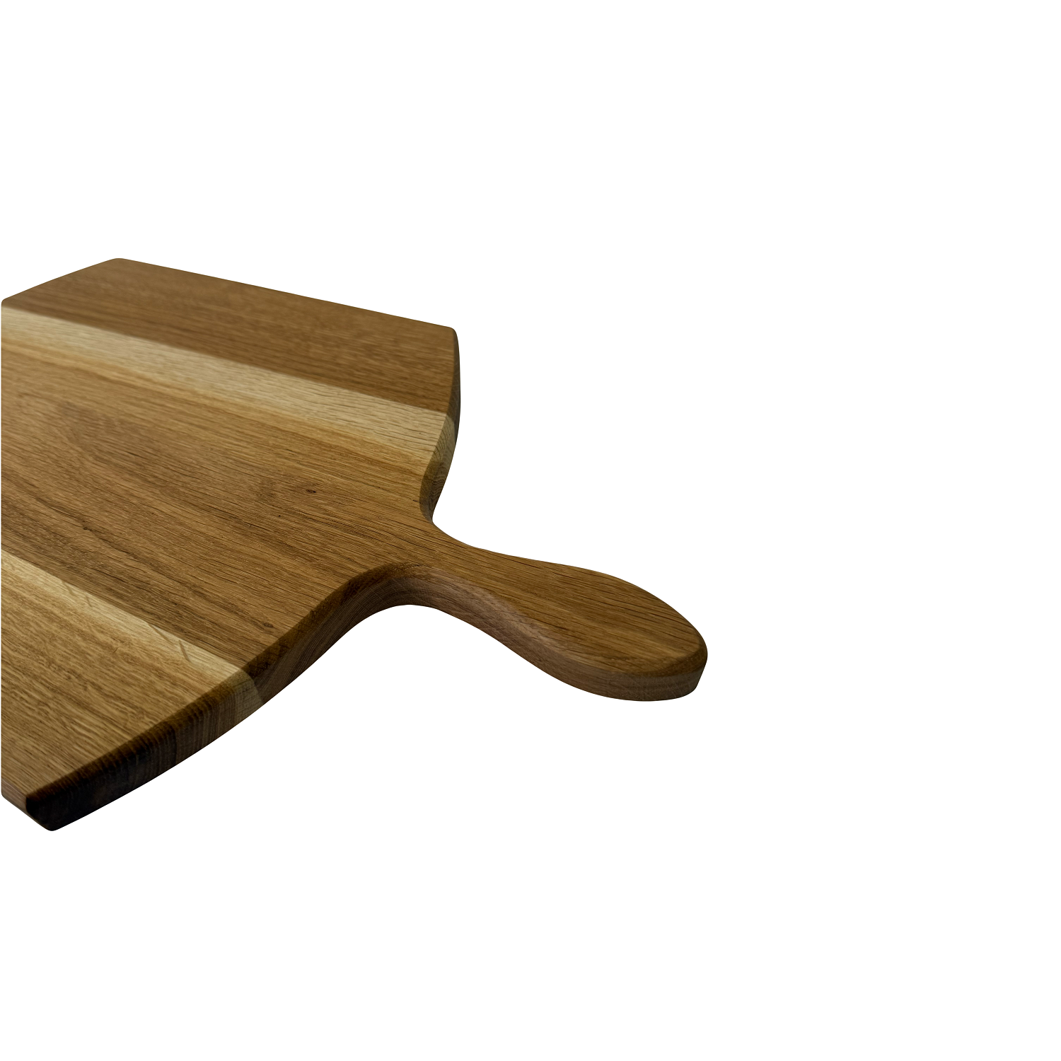 Suport Servire Gratar din Lemn de Stejar cu 3 Compartimente si Maner