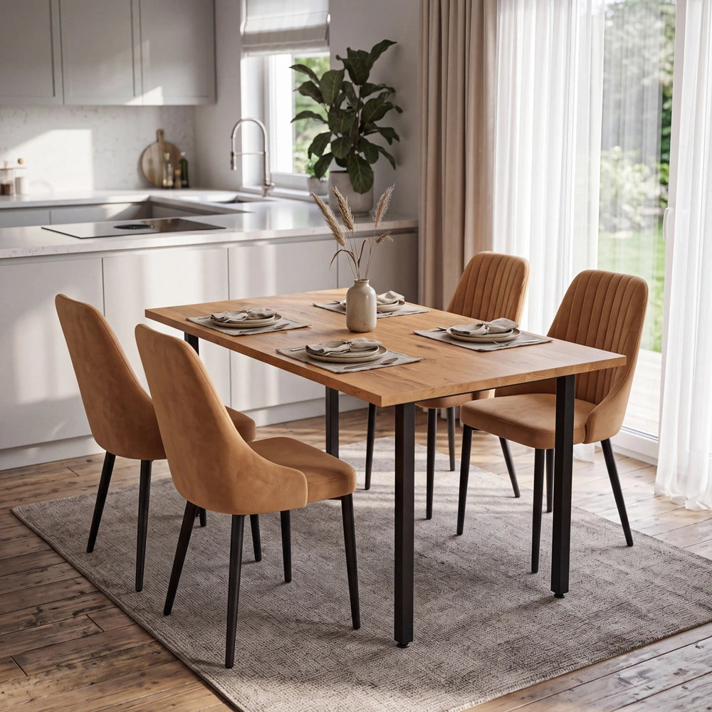 Masa din stejar model clasic - 4 persone -120x70x2,6cm