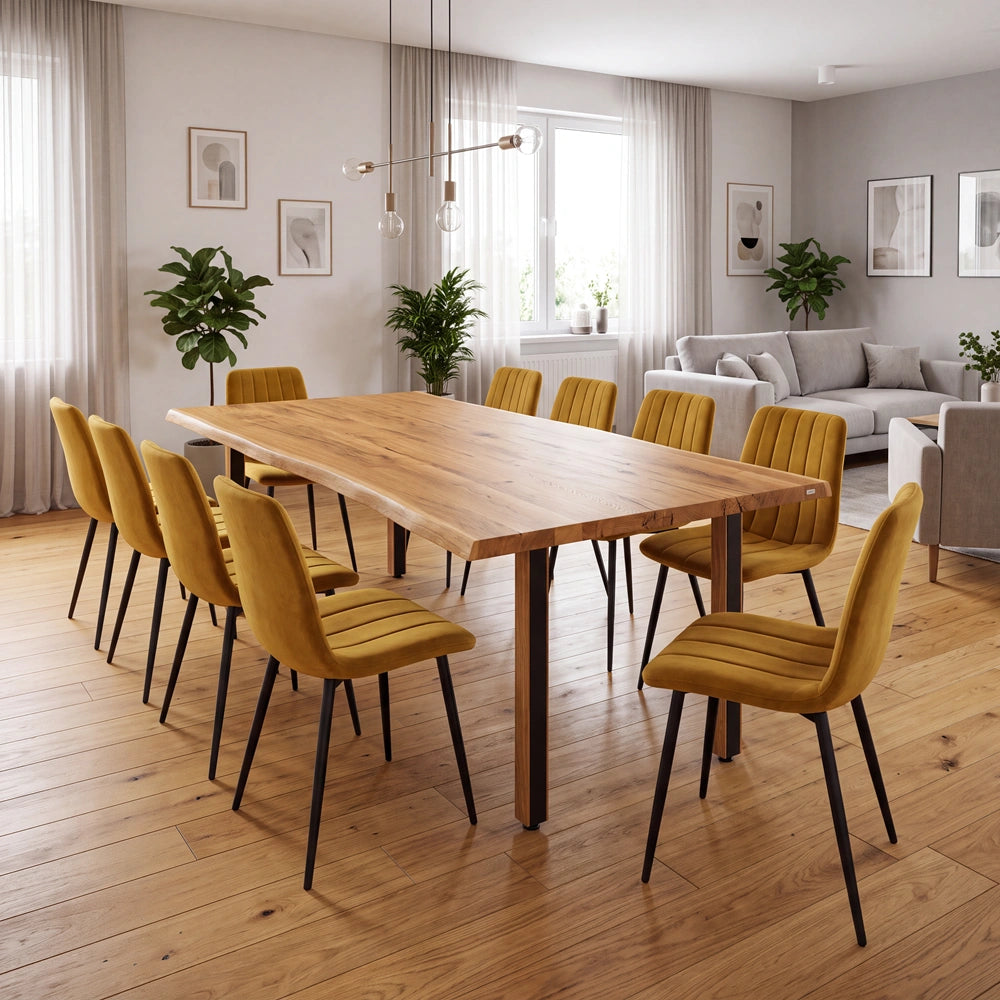 Masa din stejar model rustic - 10 persoane - 220x100x4cm