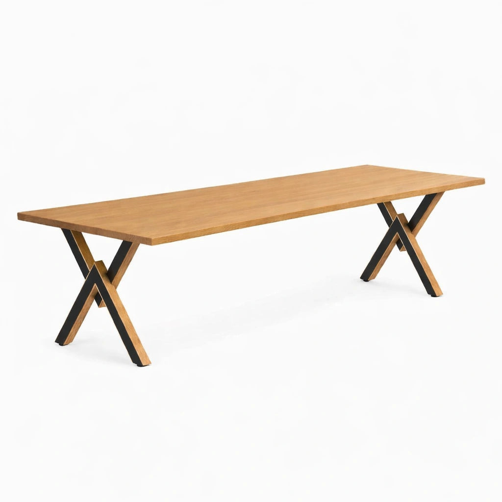 Masa din stejar model rustic - 12 persoane -260x100x4cm