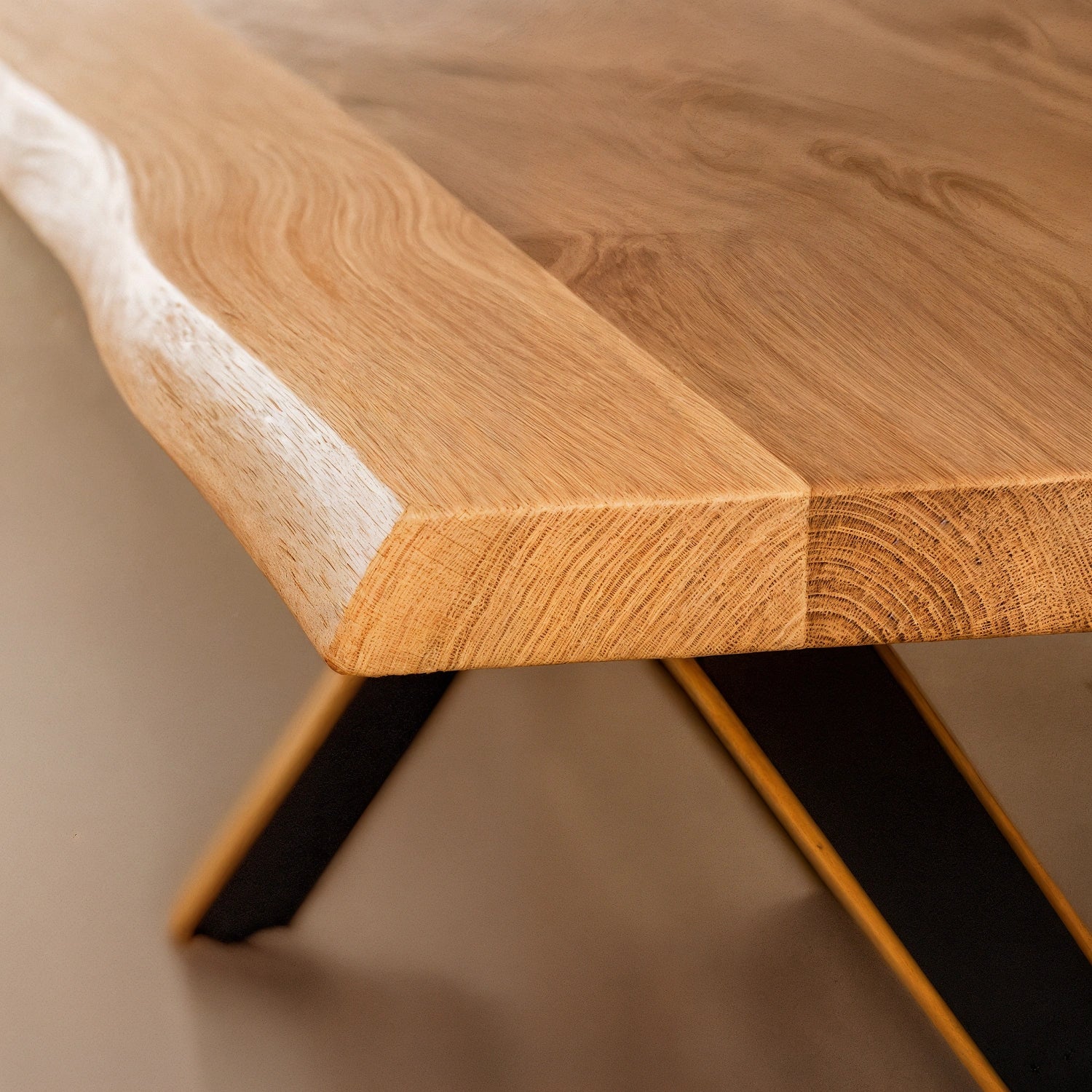 Blat de masa din stejar model rustic -140x80x4