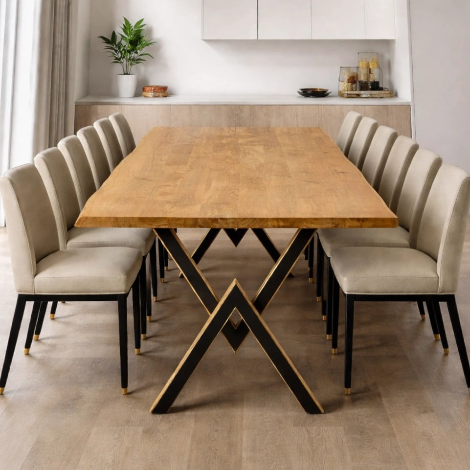 Masa din stejar model rustic - 12 persoane -260x100x4cm