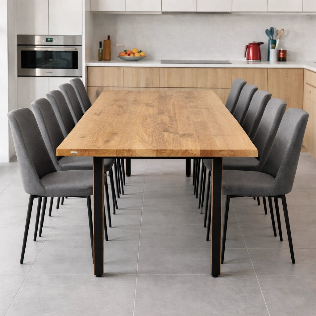 Masa din stejar model rustic - 10 persoane -220x100x4cm