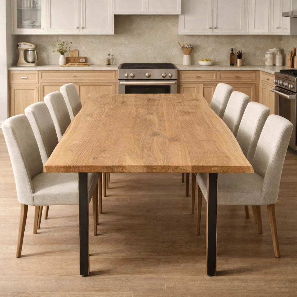 Masa din stejar model rustic - 8 persoane -200x100x4cm