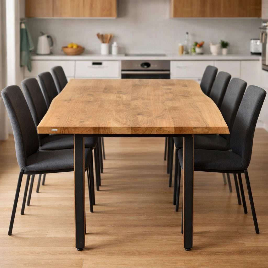 Masa din stejar model rustic - 8 persoane -200x100x4cm