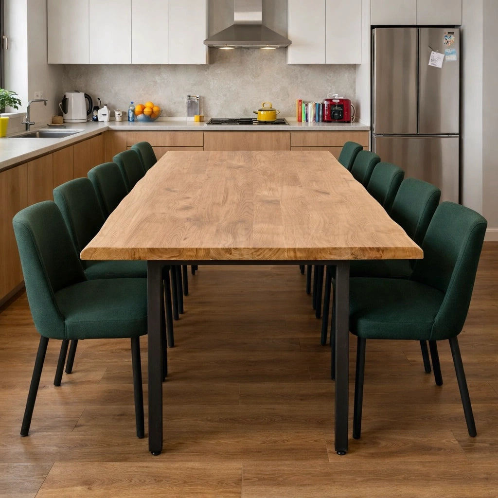 Masa din stejar model rustic - 10 persoane -220x100x4cm