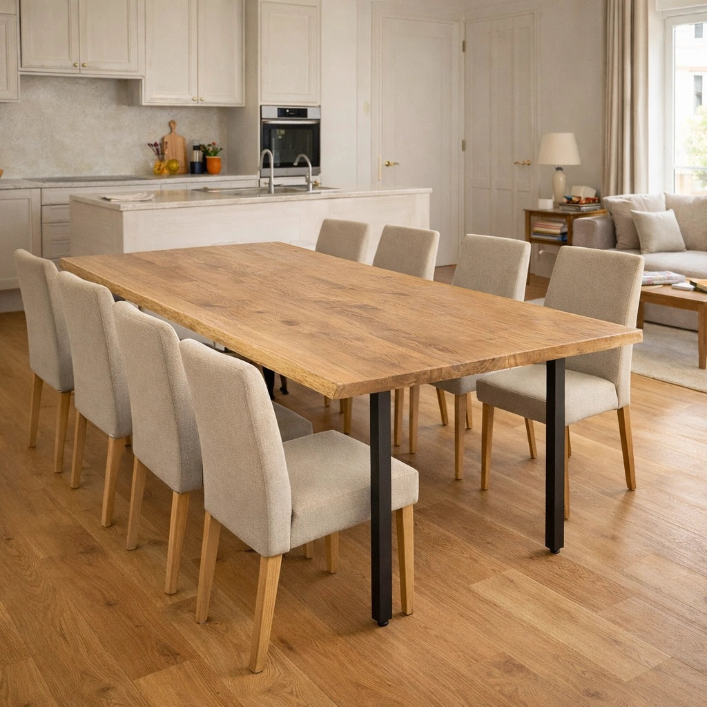 Masa din stejar model rustic - 8 persoane -200x100x4cm