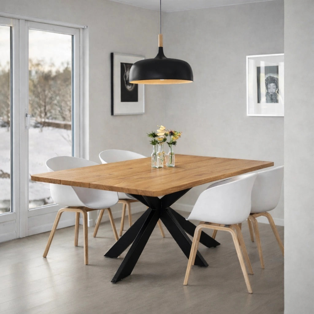 Masa din stejar model clasic - 4 persoane -140x80x4cm