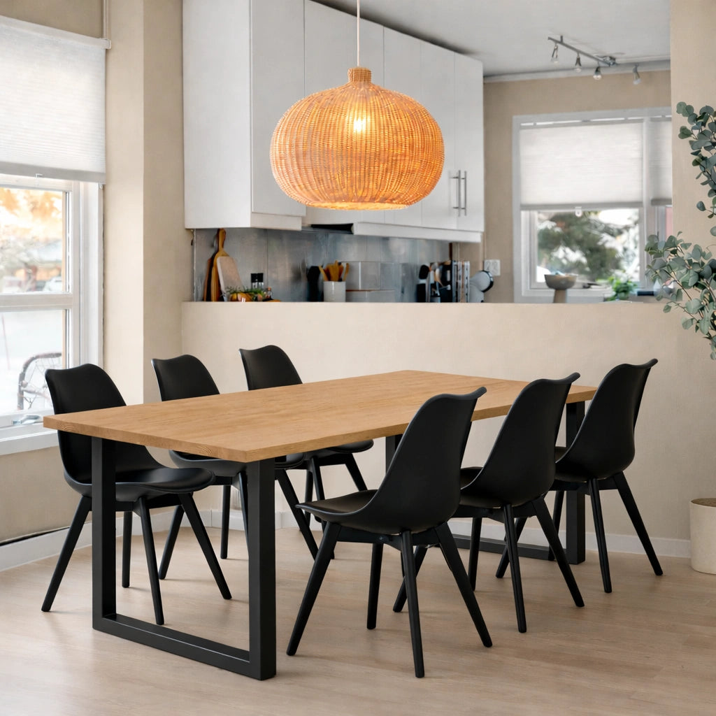 Masa din stejar model clasic - 6 persoane -180x85x4cm