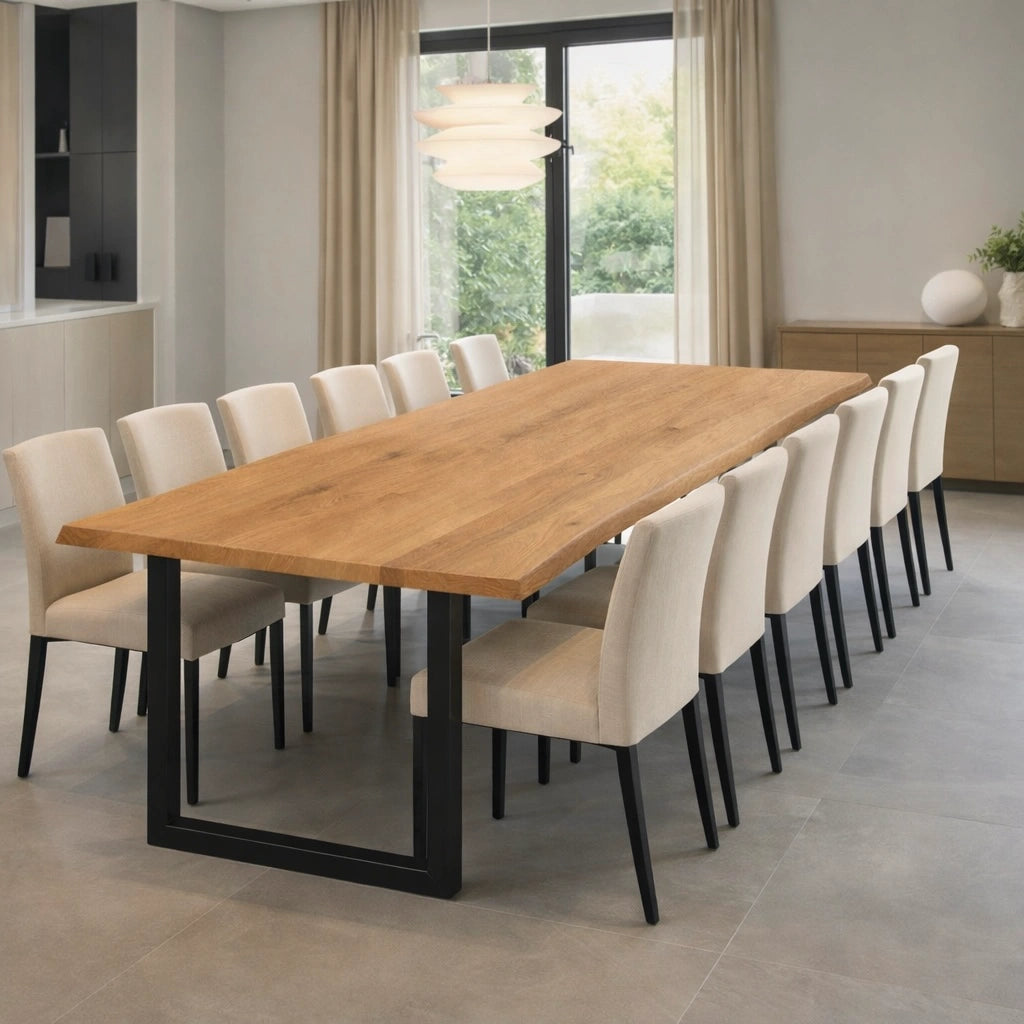 Masa din stejar model rustic - 12 persoane -260x100x4cm