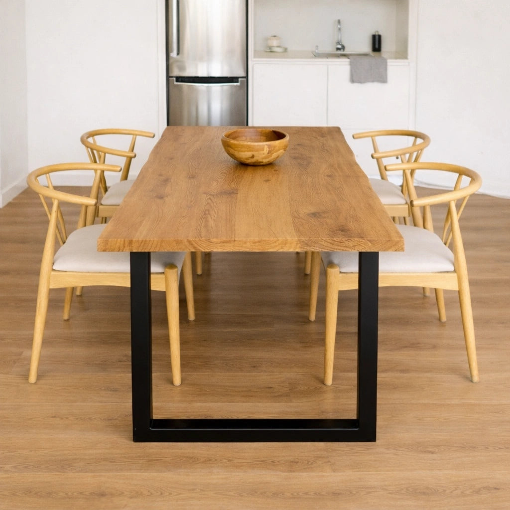 Masa din stejar model rustic - 4 persoane -120x70x4