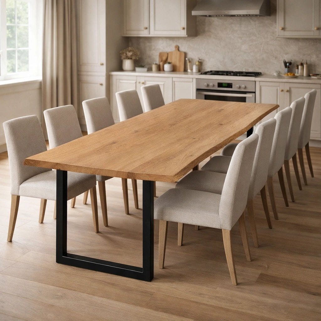 Masa din stejar model rustic - 10 persoane -220x100x4cm