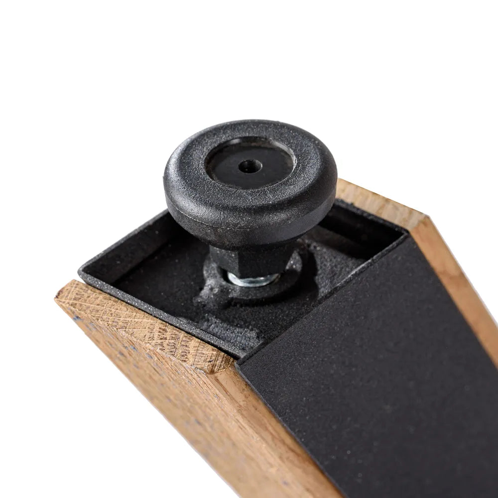 Picioare de Masa Metalice cu Lemn de Stejar - U