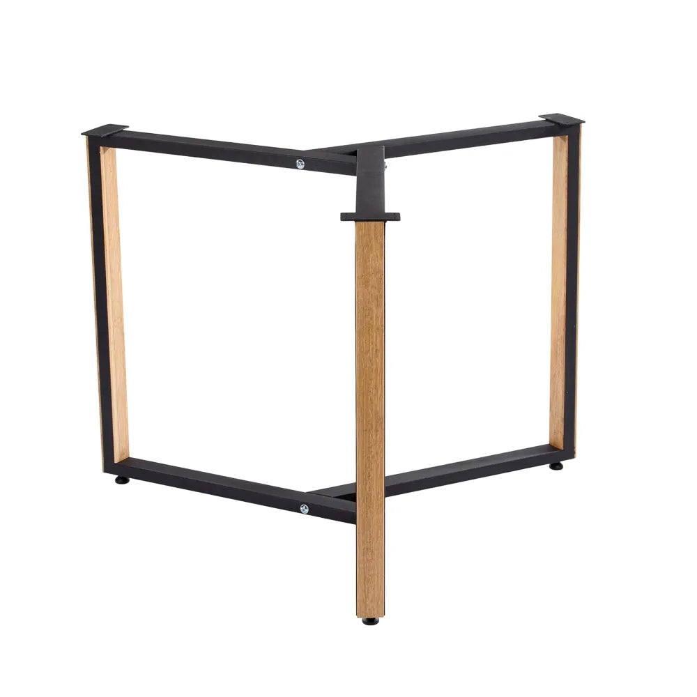 Fém asztallábak tölgyfával