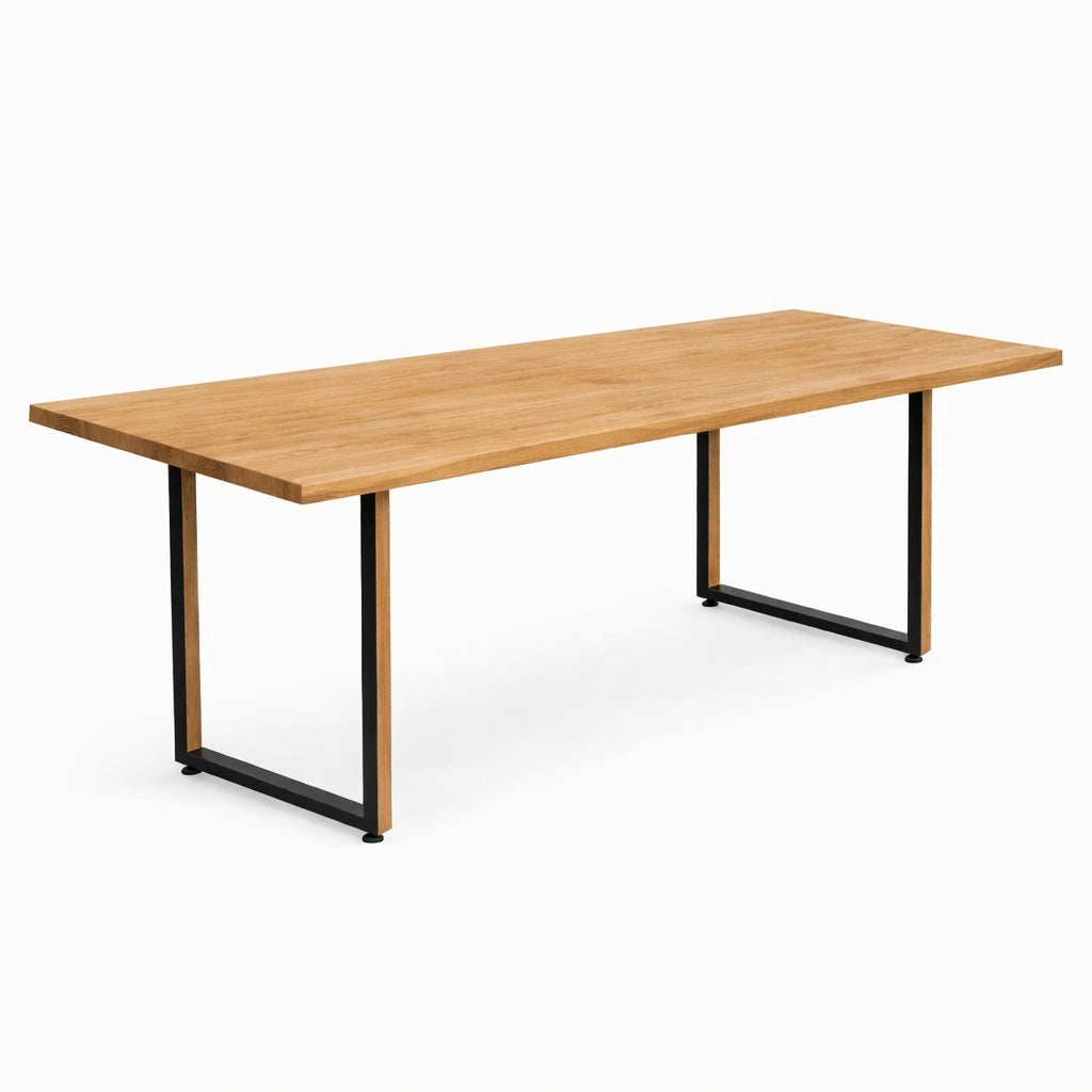 Stół z litego dębu klasyczny 200×100 cm – Stół do jadalni dla 8 osób | Reelken