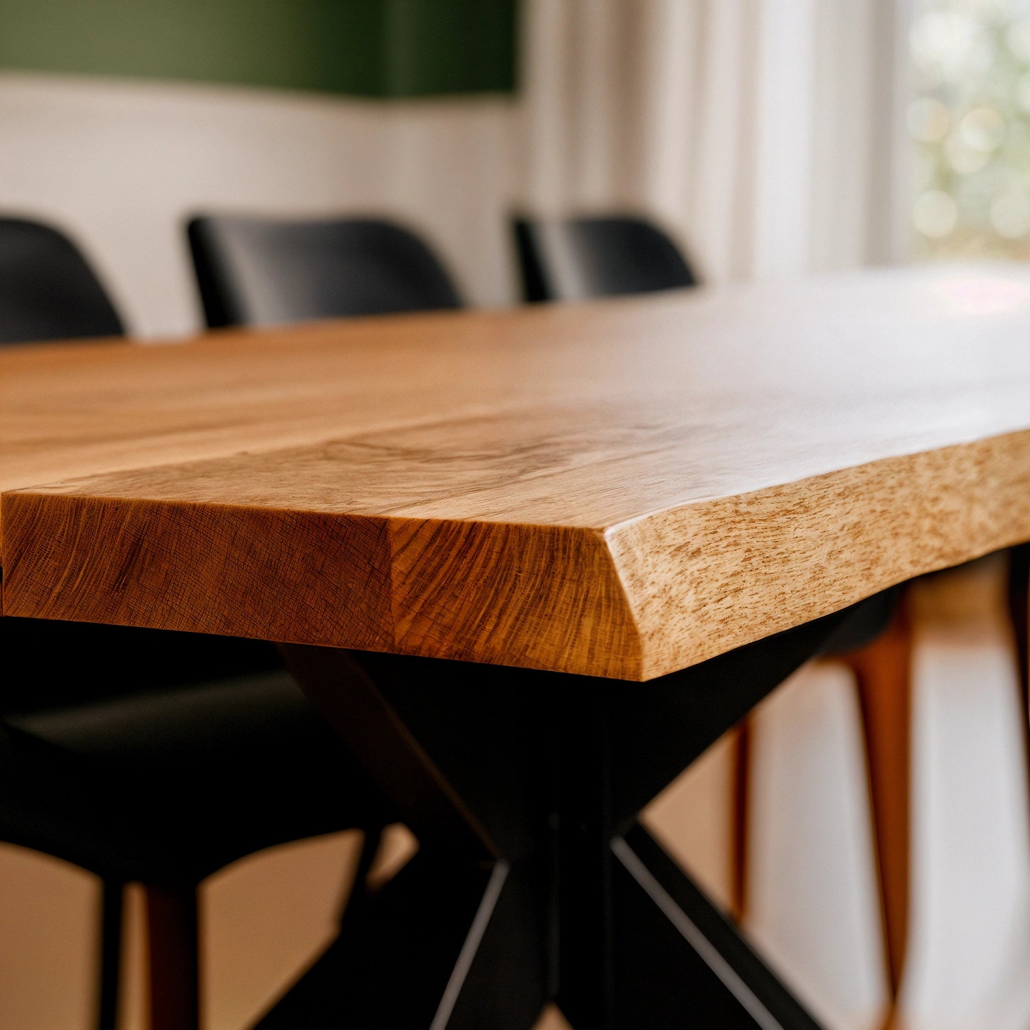 Blat de masa din stejar model rustic -160x80x4