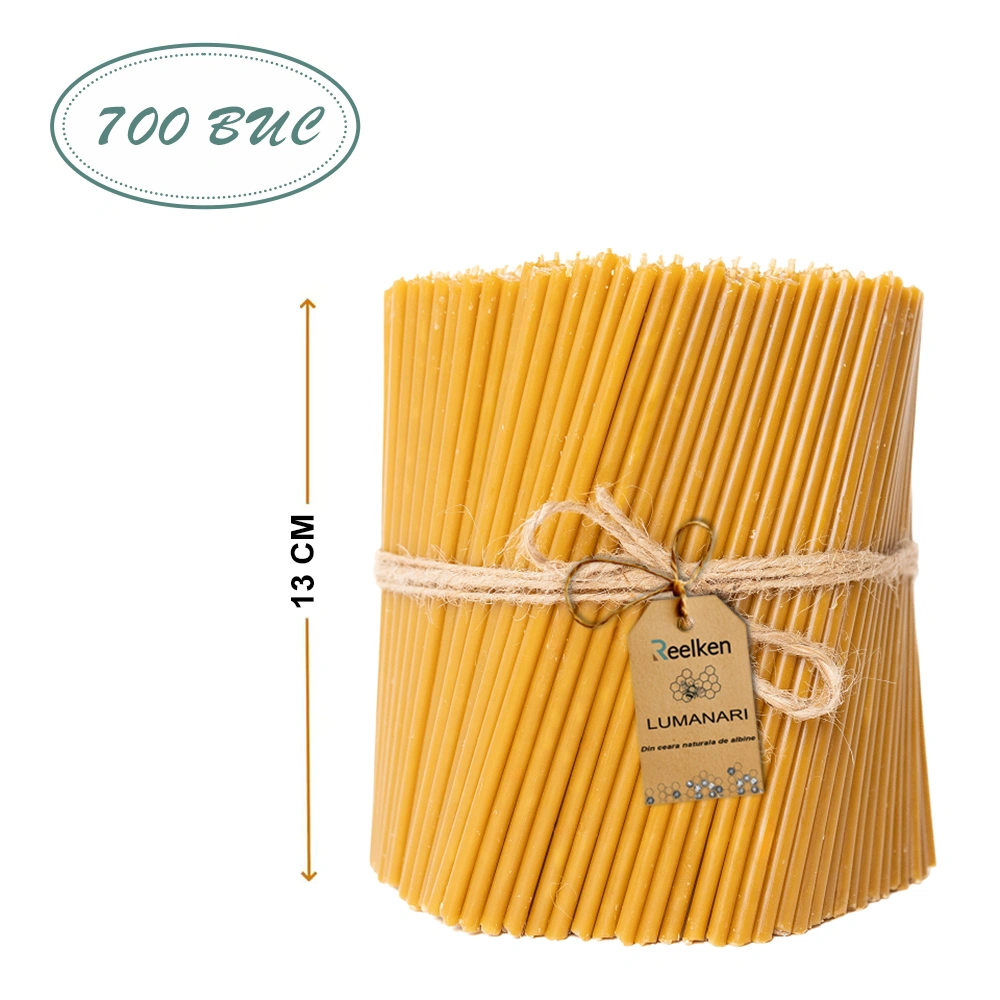 Set Lumanari din Ceara Naturala - 130x5mm