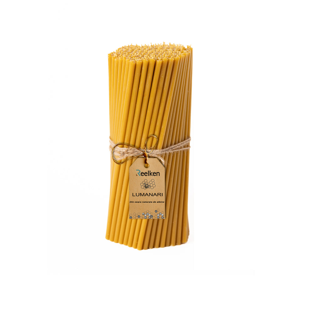 Candele in cera naturale - 280x8mm - per Pasqua