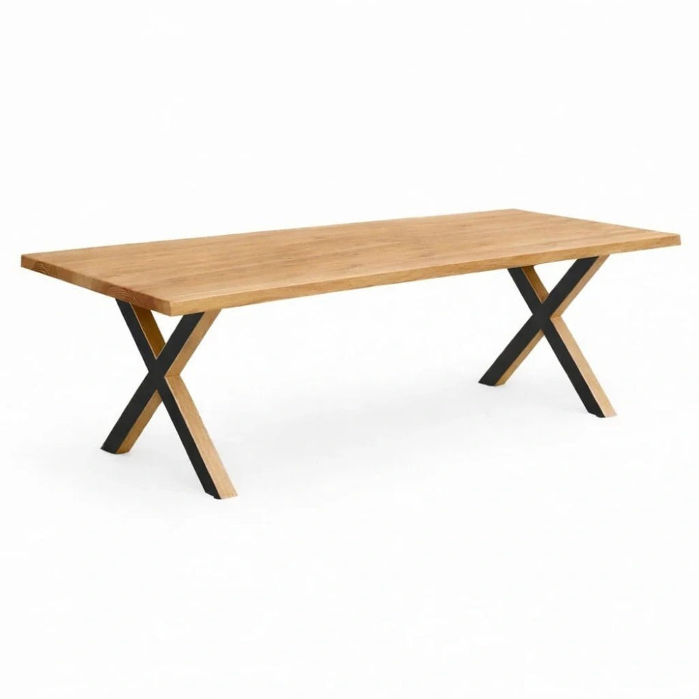 Masa din stejar cu rasina – model rustic pentru 4 persoane – 140x80x4 cm - Reelken