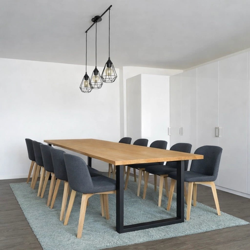 Masa din stejar model clasic - 10 persoane -240x100x4cm - Reelken