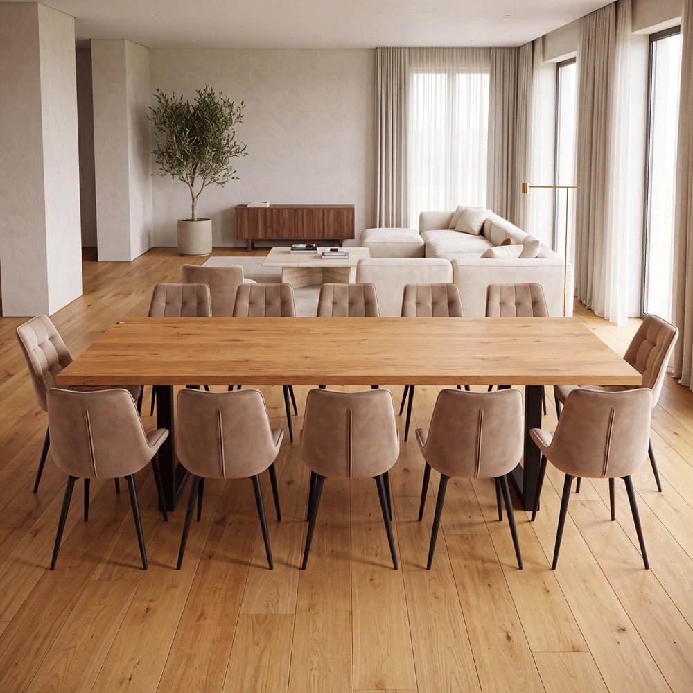 Masa din stejar model clasic - 10 persoane -240x100x4cm - Reelken