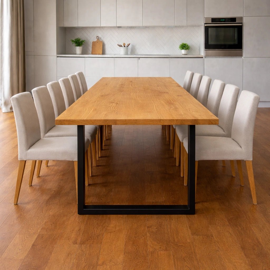 Masa din stejar model clasic - 12 persoane -260x100x4cm - Reelken