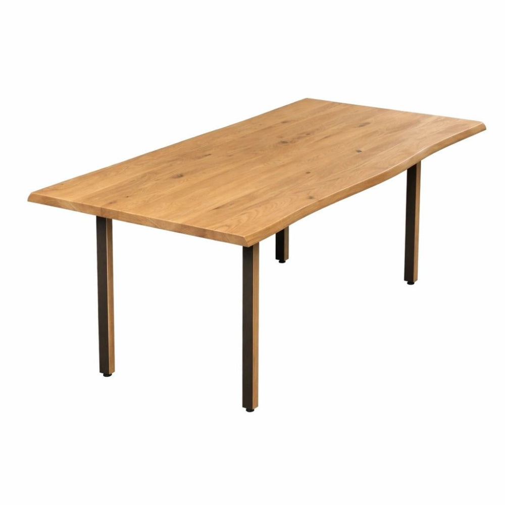 Masa din stejar model rustic - 4 persoane -120x70x4 - Reelken