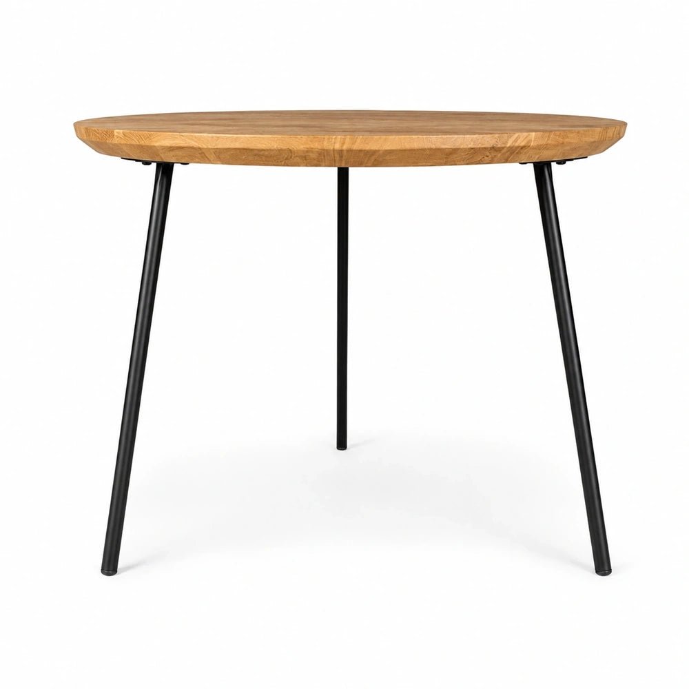 Masuta ovala de cafea din stejar masiv – 48x50x2,6 cm - Reelken