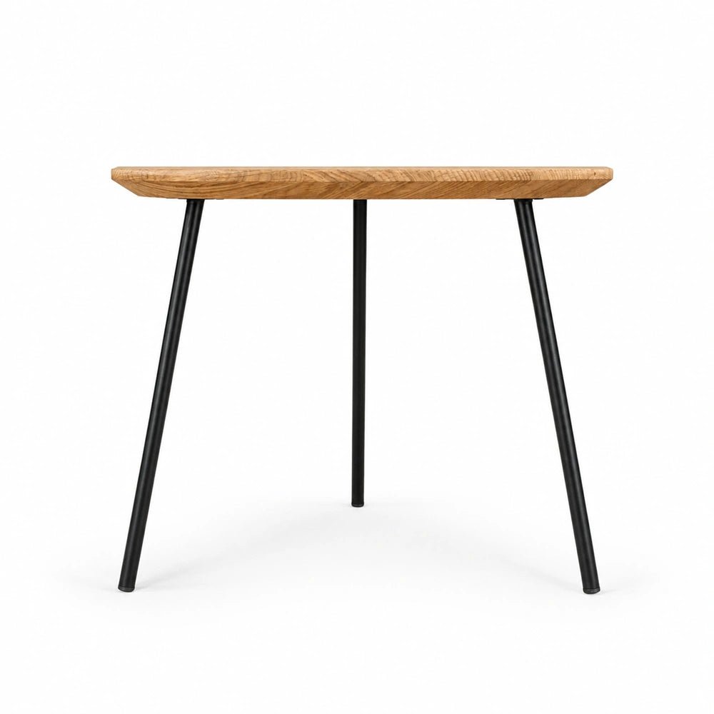 Masuta ovala de cafea din stejar masiv – 59,5x80x2,6 cm - Reelken