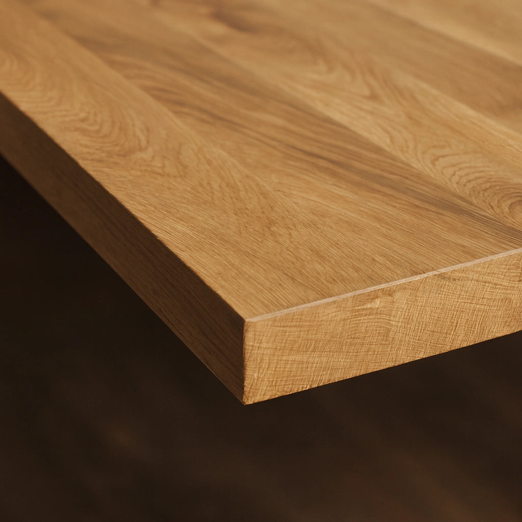 Blat drewniany z litego dębu – model klasyczny 260×100×4 cm | Reelken