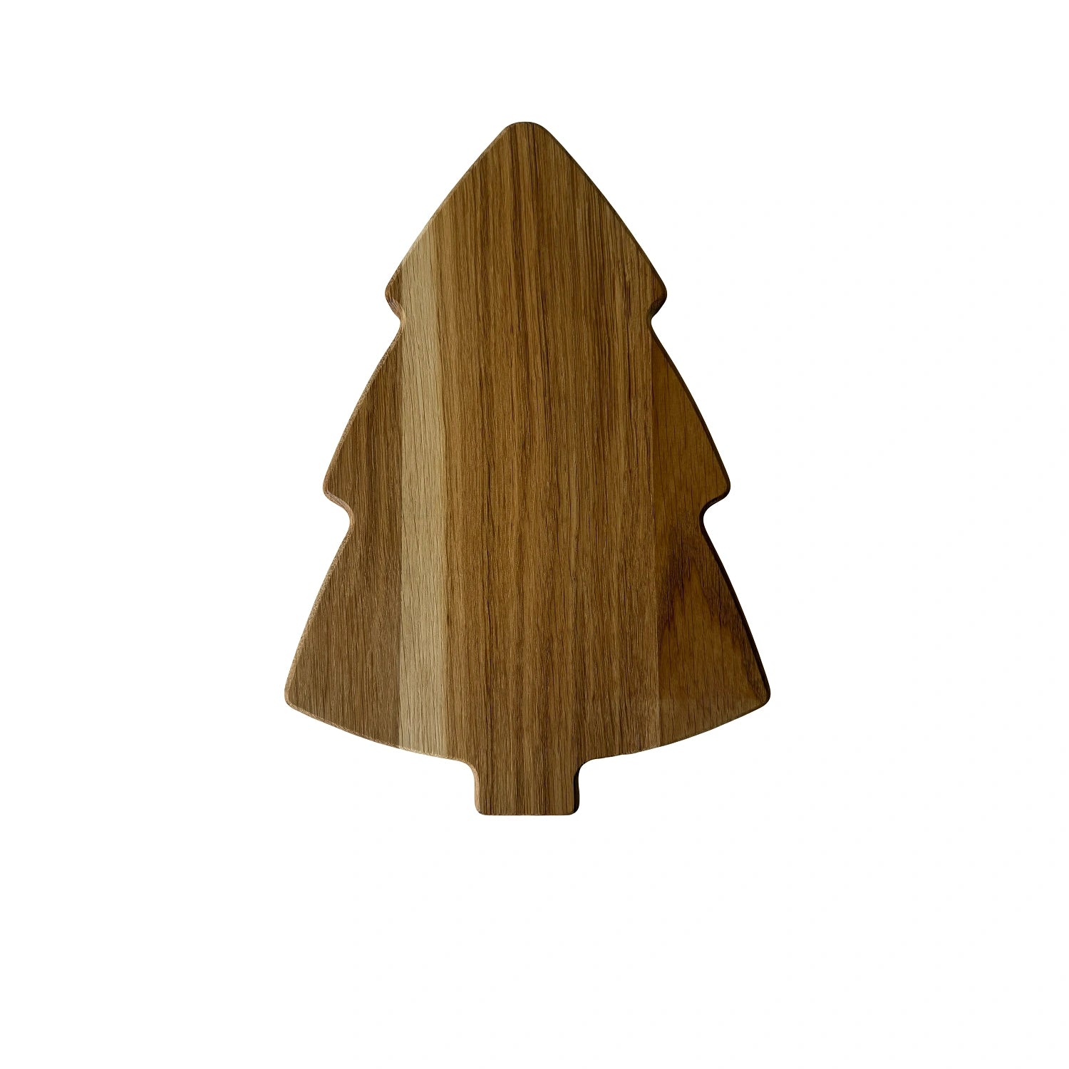 Platou din lemn de stejar pentru servire branzeturi si aperitive – design unic in forma de bradut