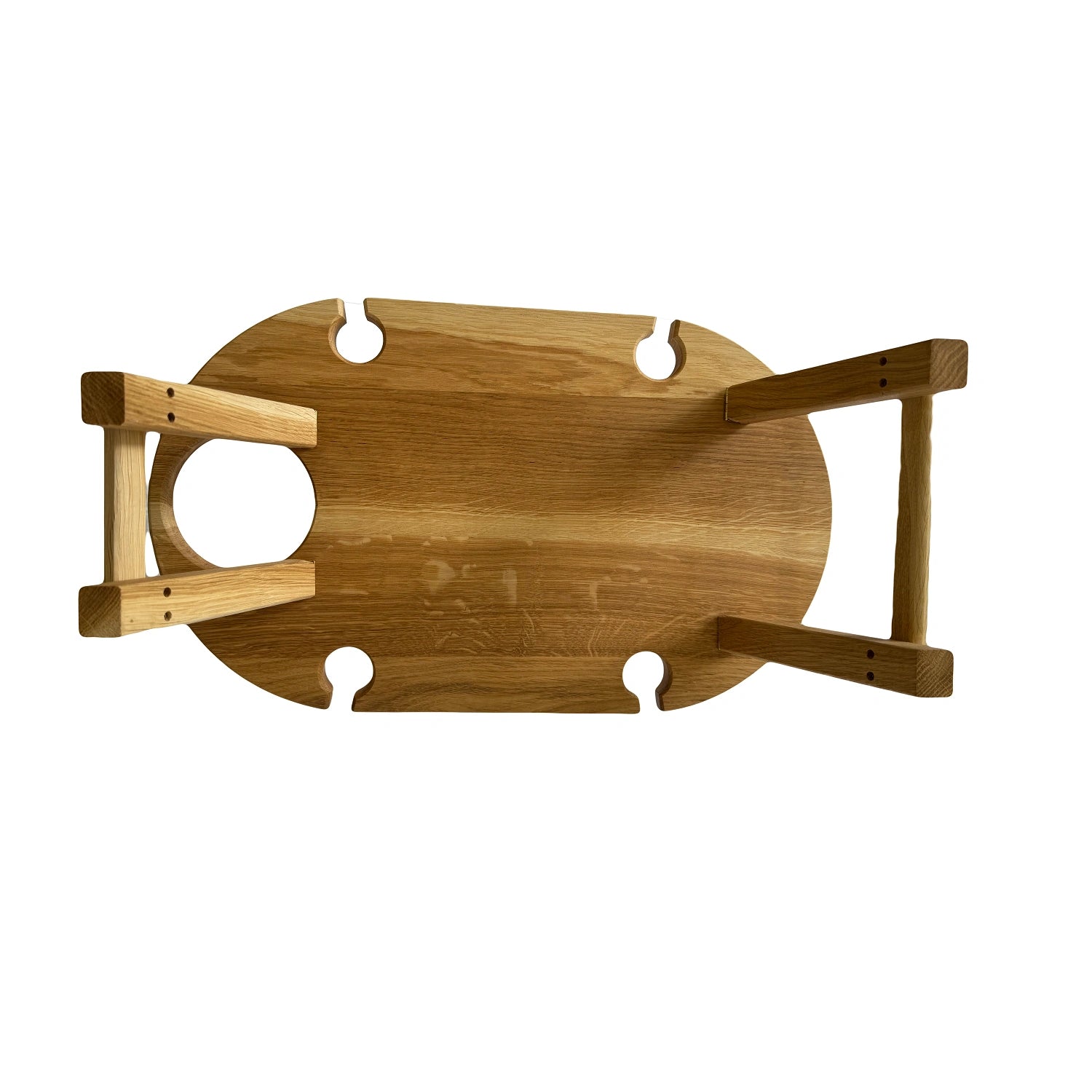 Platou rustic din lemn de stejar 50x30 cm pentru picnic și mese în familie - Reelken