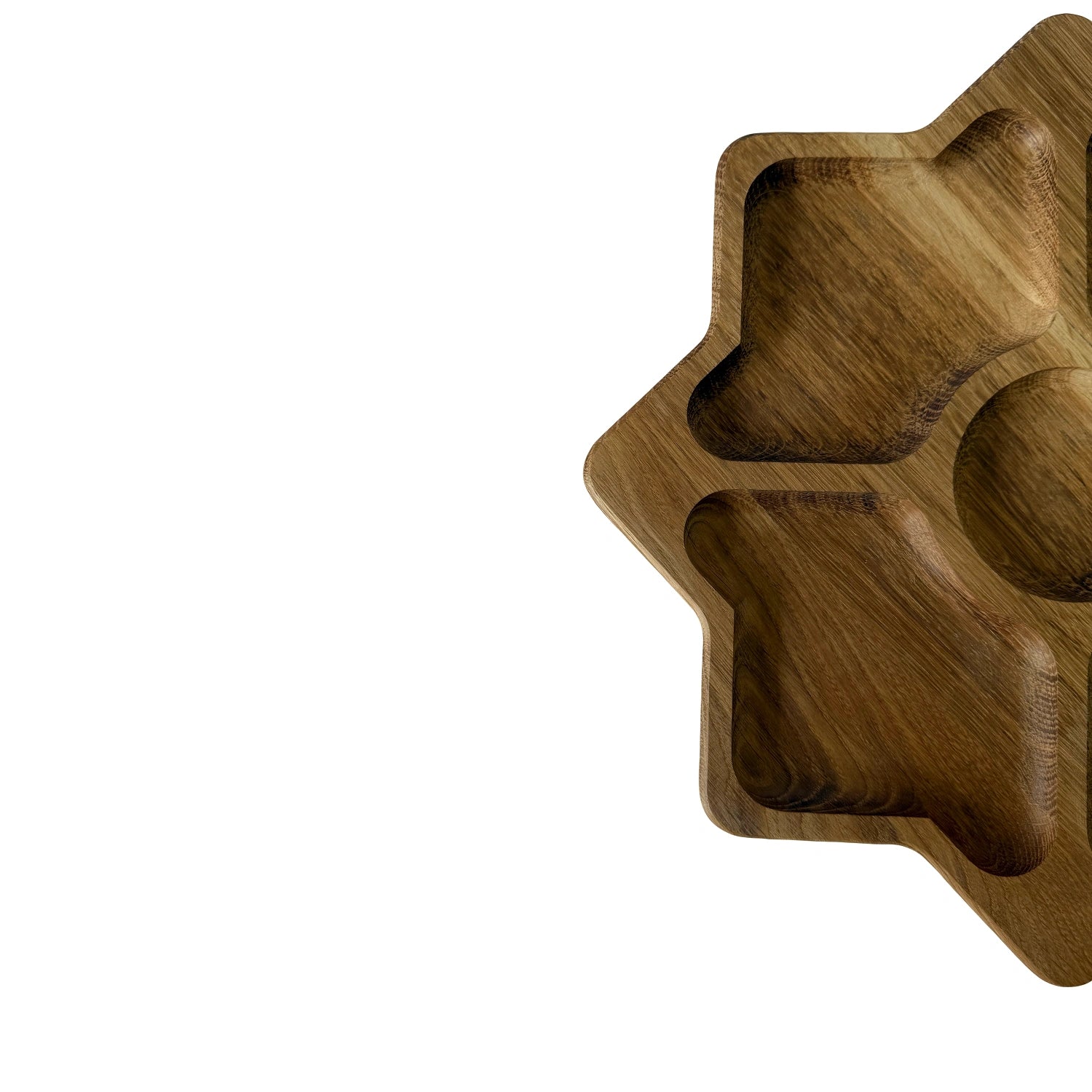 Platou servire aperitive in forma de stea – 30x30 cm