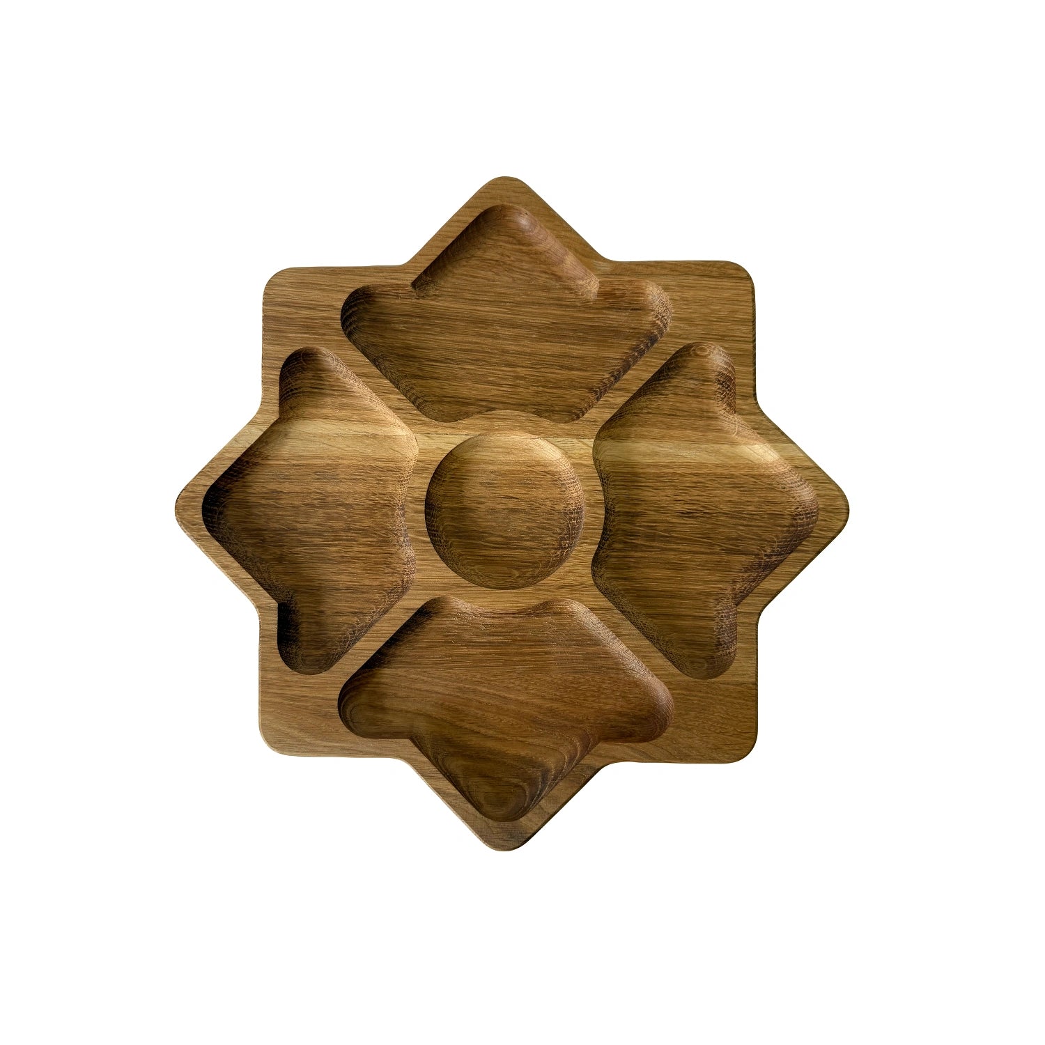 Platou servire aperitive in forma de stea – 30x30 cm