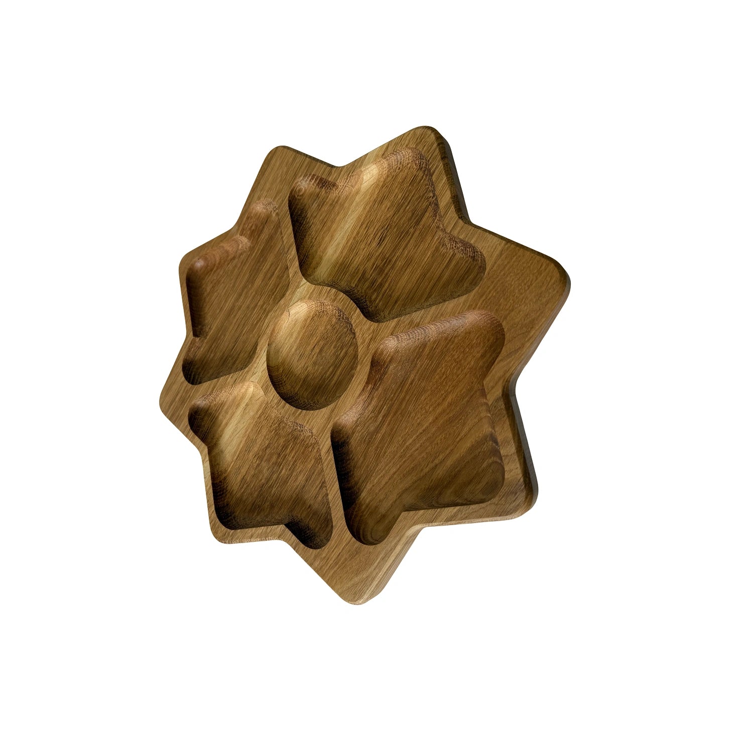 Platou servire aperitive in forma de stea – 30x30 cm