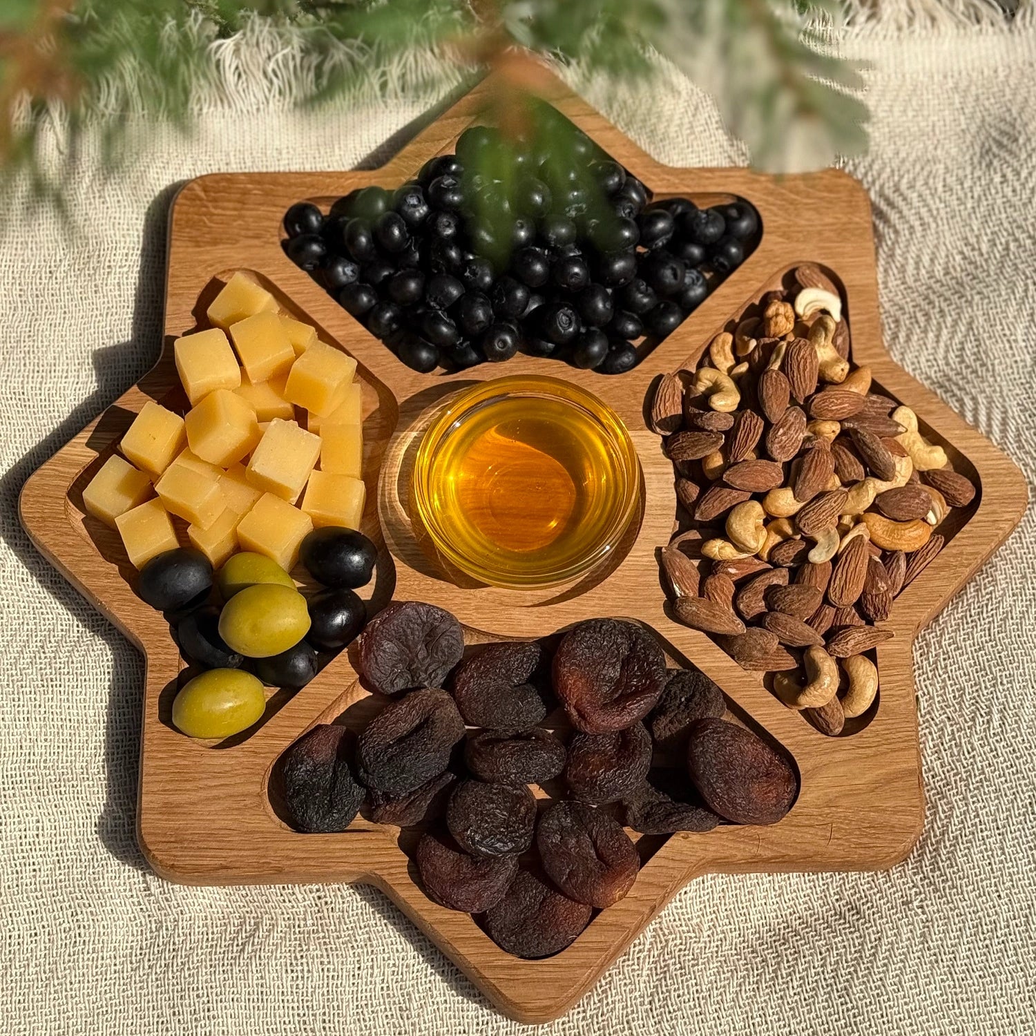 Platou servire aperitive in forma de stea – 30x30 cm