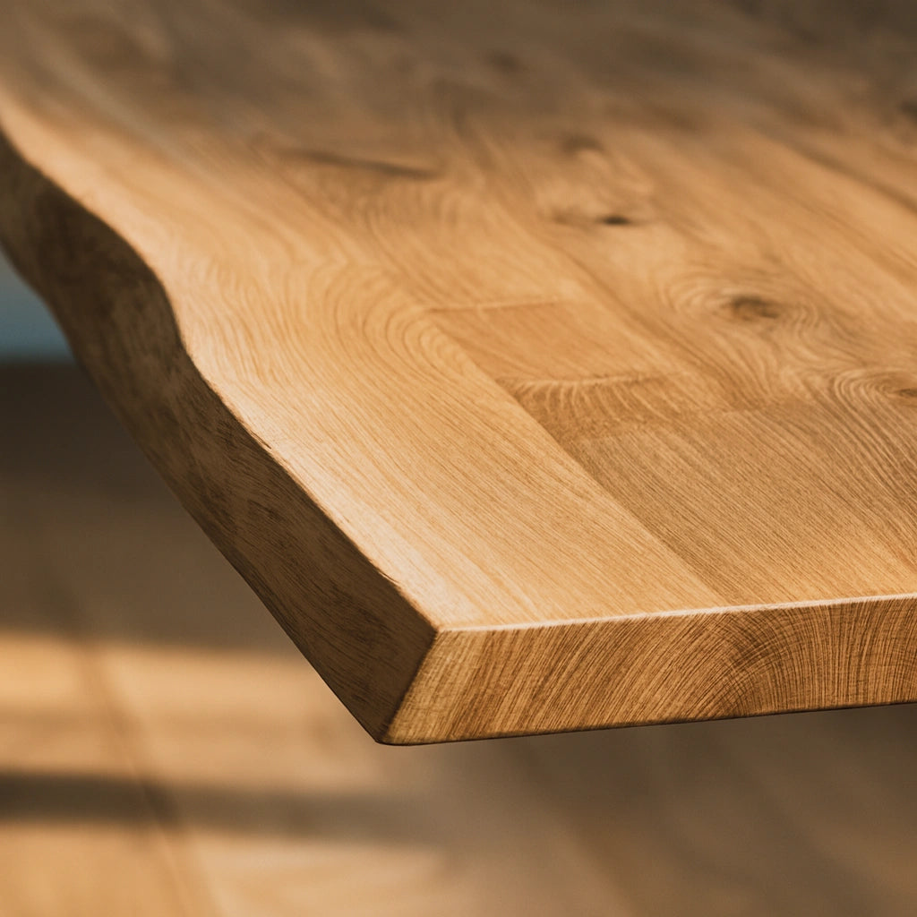 Blat de masa din stejar masiv model rustic -300x100x4cm