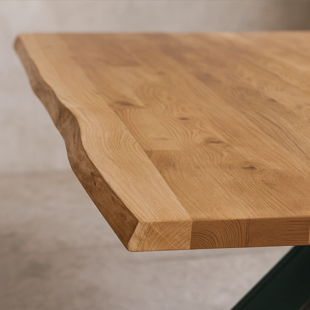 Blat de masa din stejar model rustic -260x100x4cm