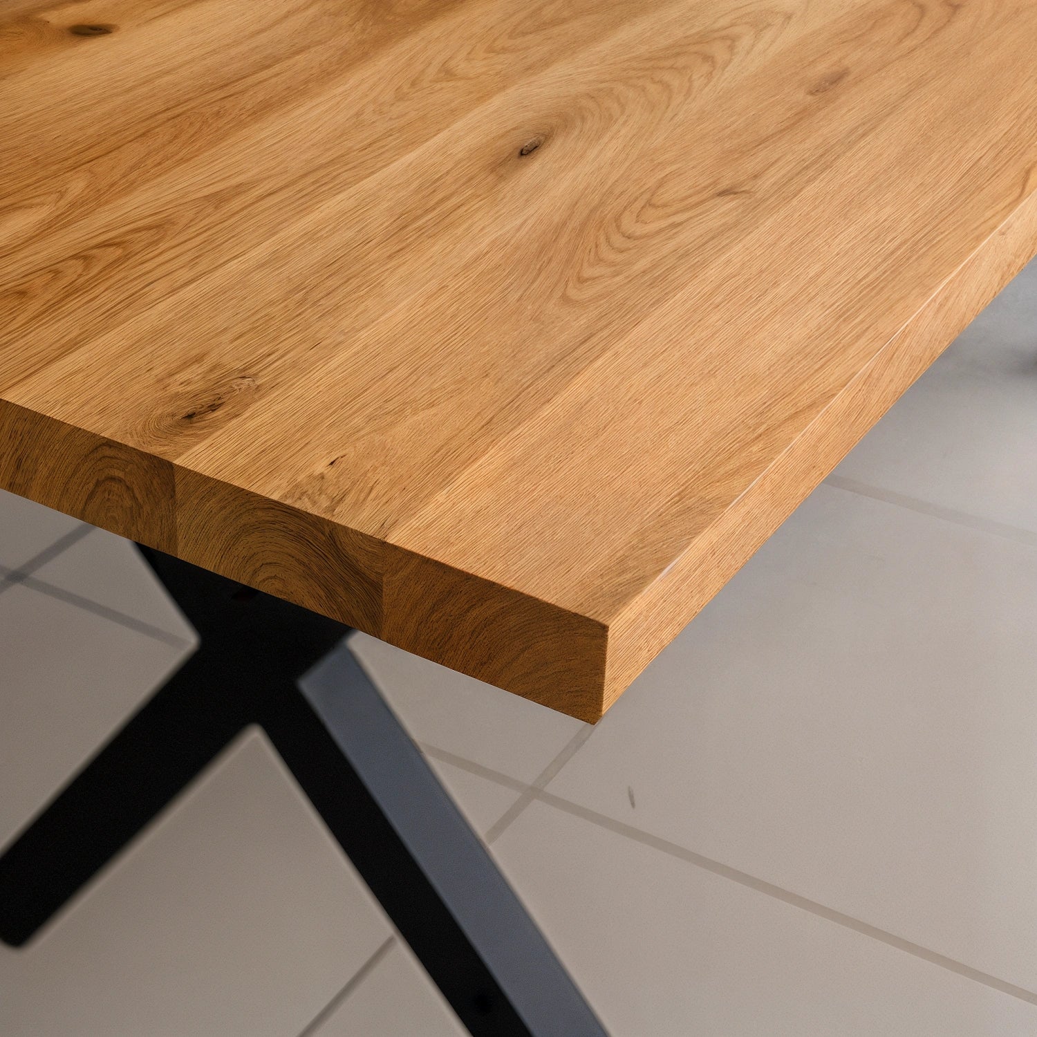 Blat de masa din stejar model clasic -180x85x4cm