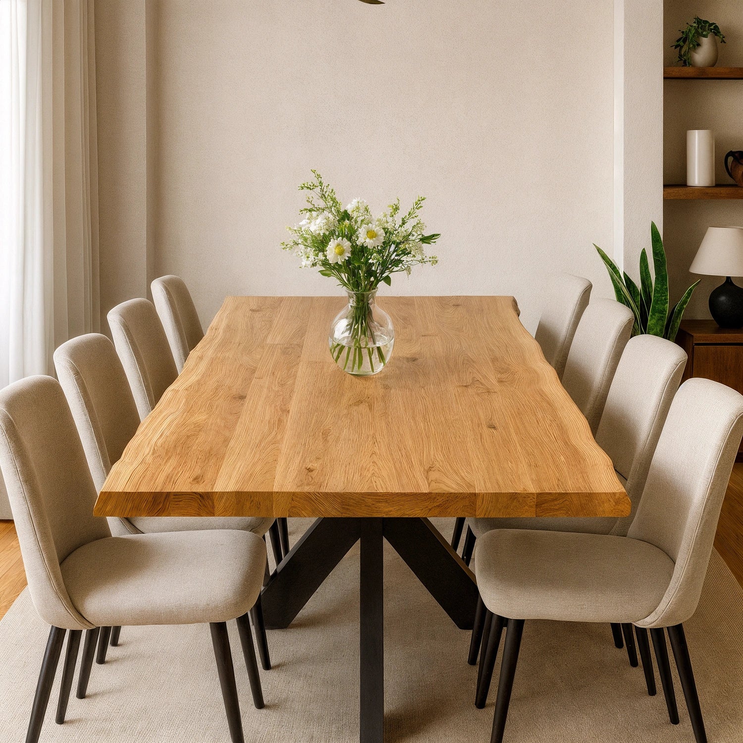 Rustic oak table -200x100x4cm