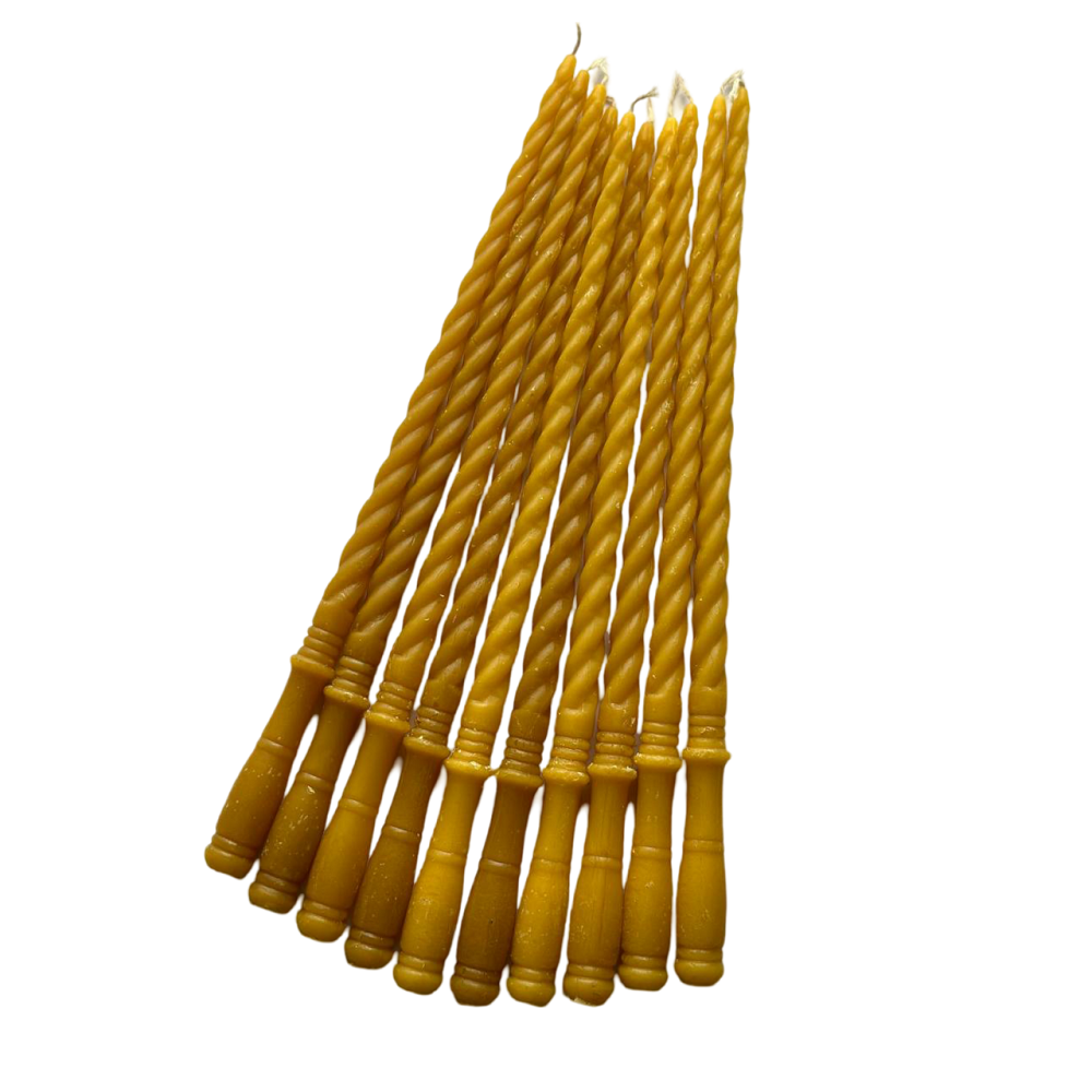 Diveevo Candele Rituali №80 - 20 Candele Di Cera D'api Nere Consacrate - Foto 8