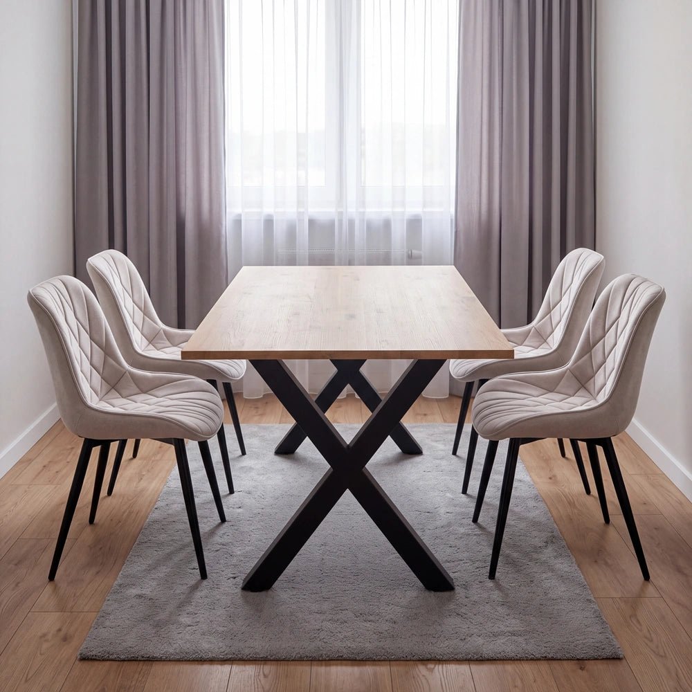 Masa din stejar model clasic - 4 persone -120x70x2,6cm