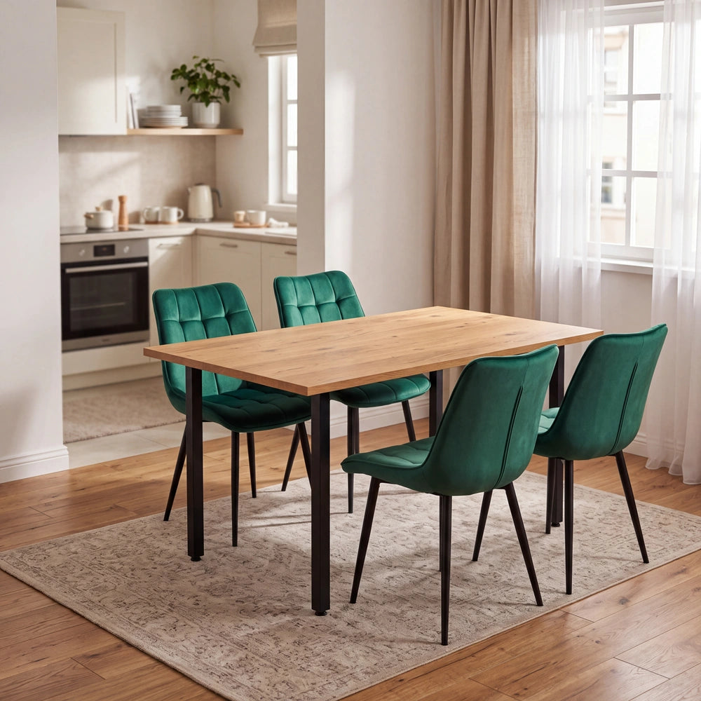 Masa din stejar model clasic - 4 persone -120x70x2,6cm