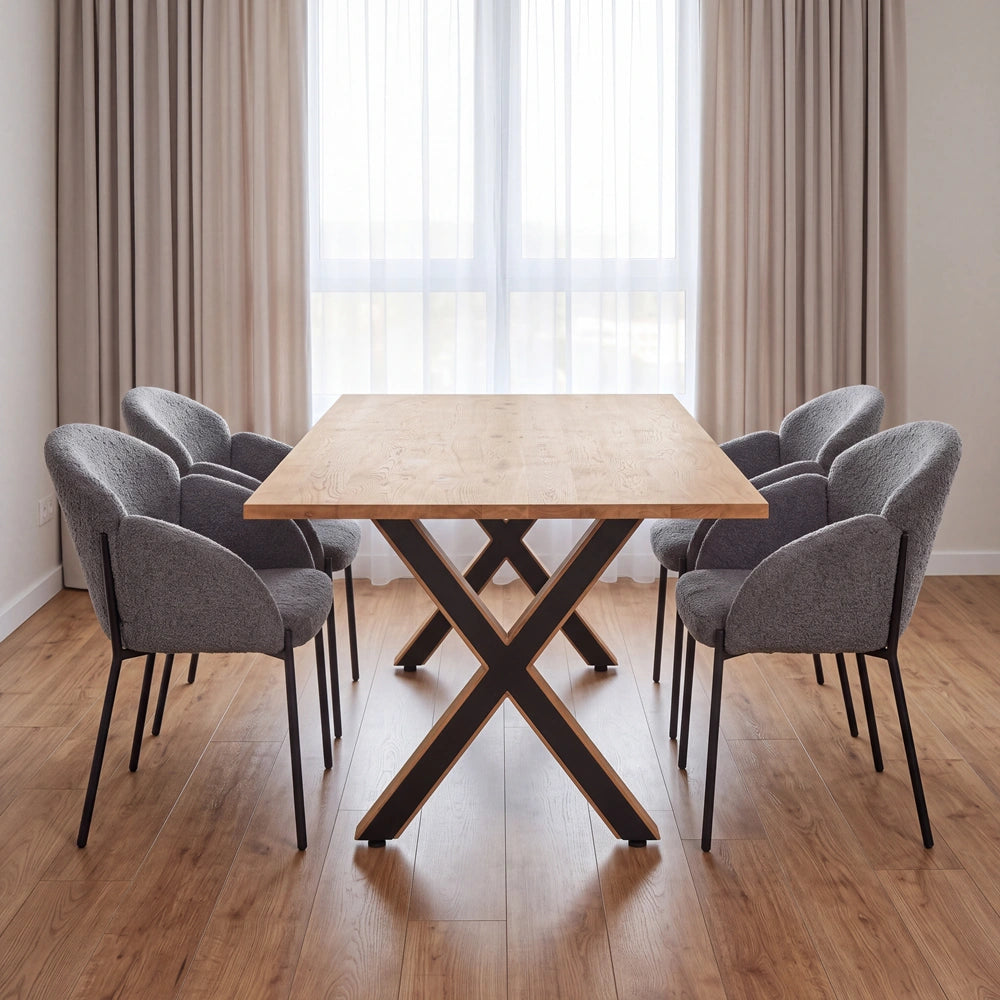 Masa din stejar model clasic - 4 persone -120x70x2,6cm