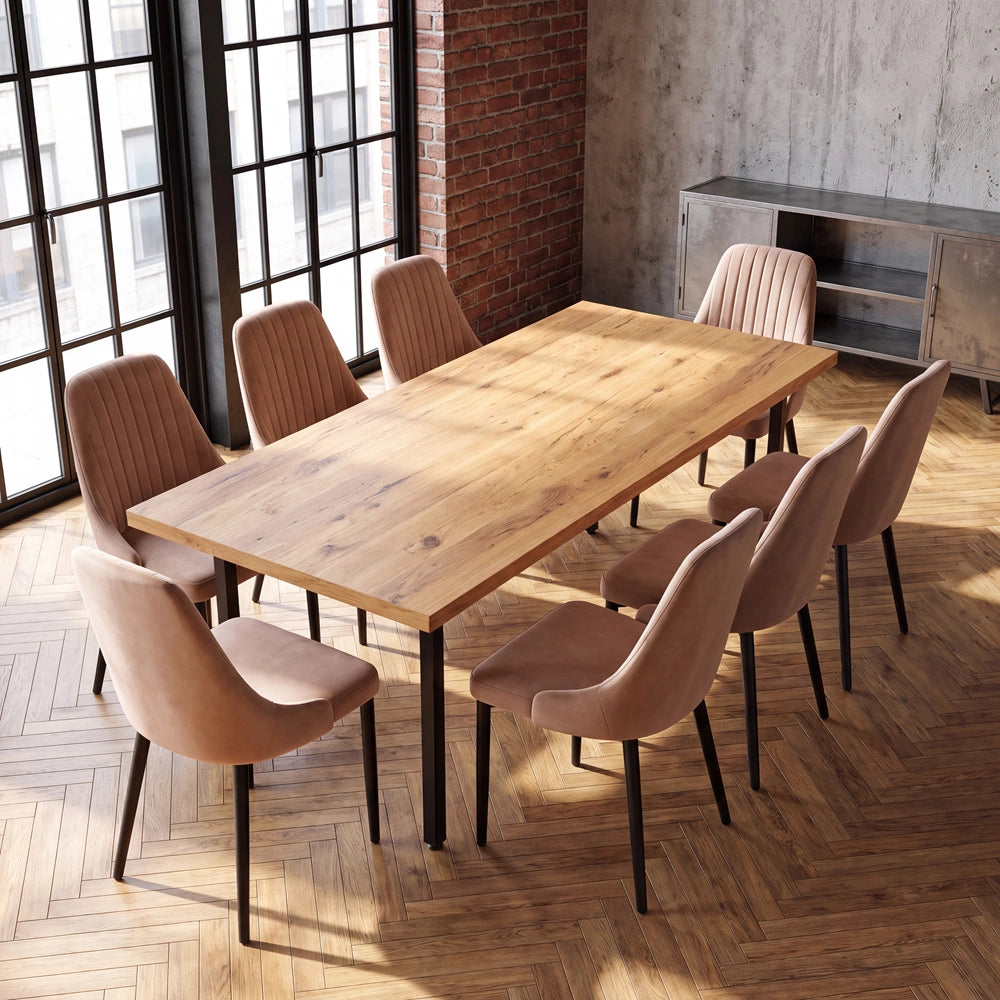 Masa din stejar model clasic - 6 persoane - 180x85x4cm