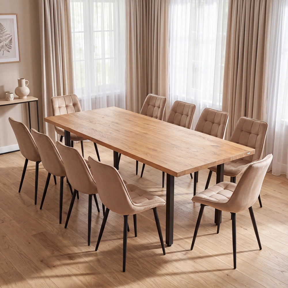 Masa din stejar model clasic - 10 persoane - 220x100x4cm
