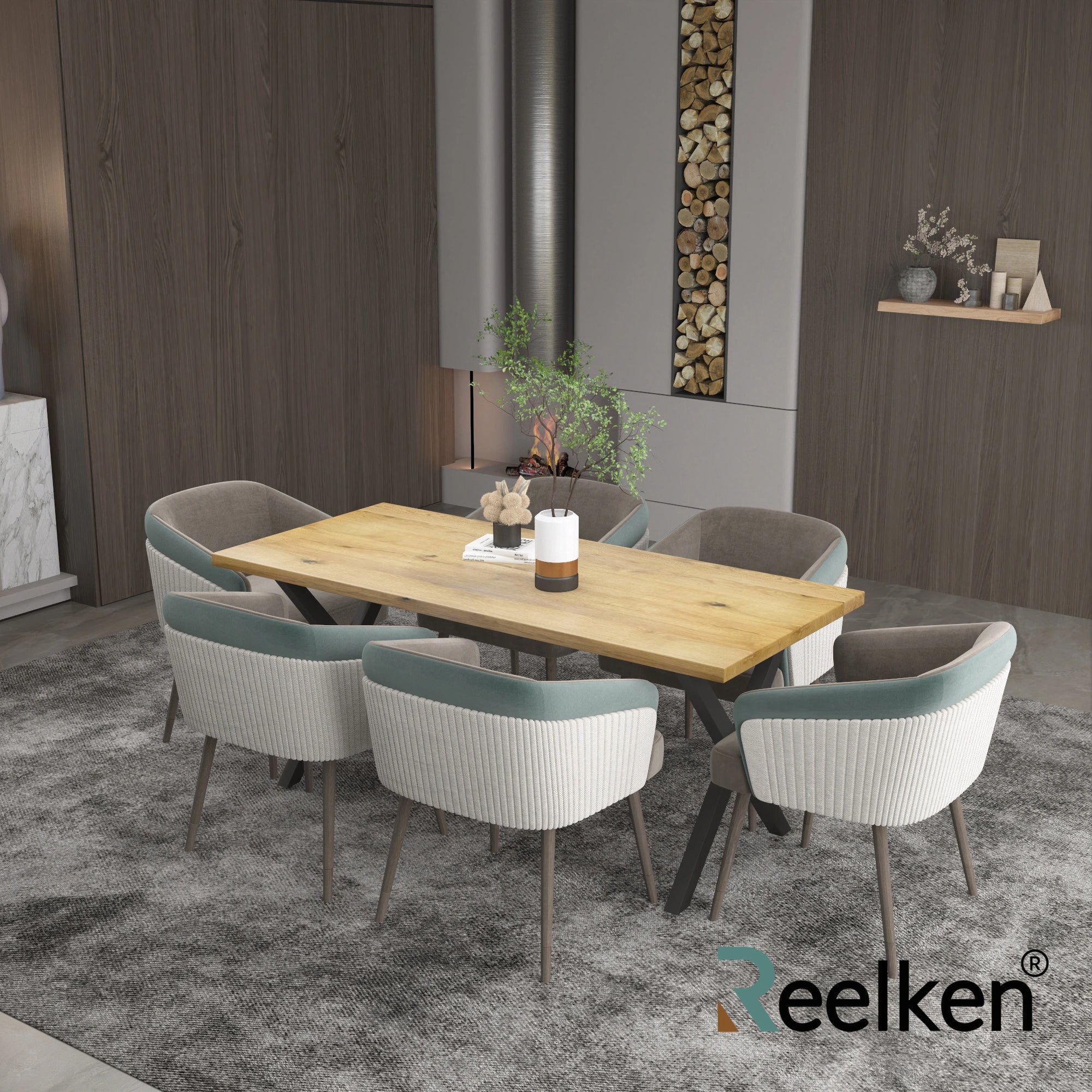 Classic oak table -200x100x4cm