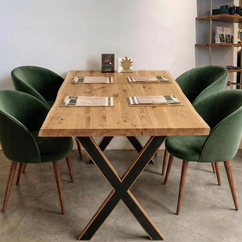 Stół z litego dębu rustykalny 120×70 cm – Stół dla 4 osób | Reelken